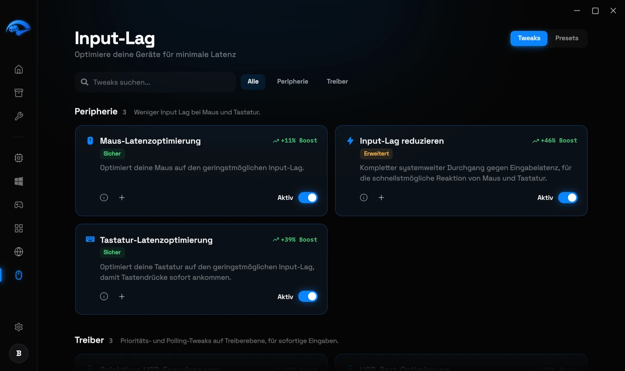 Nimm die Verzögerung raus