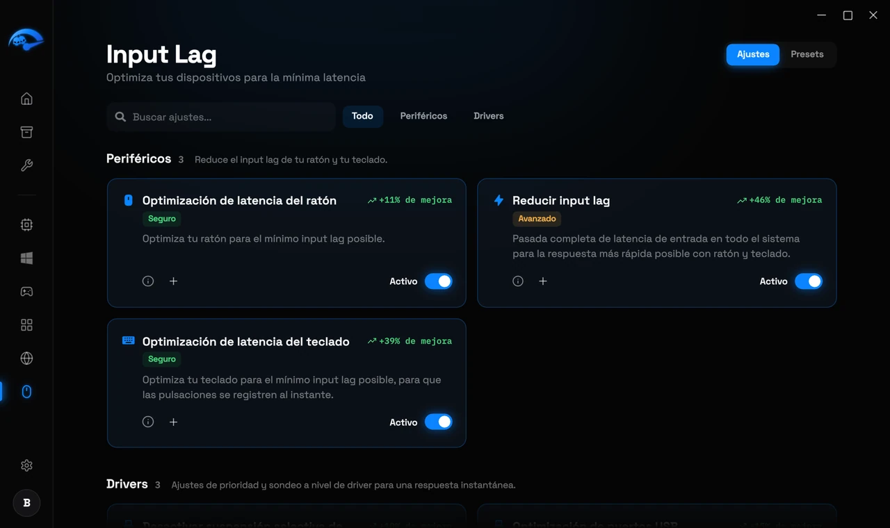 Quita el retardo