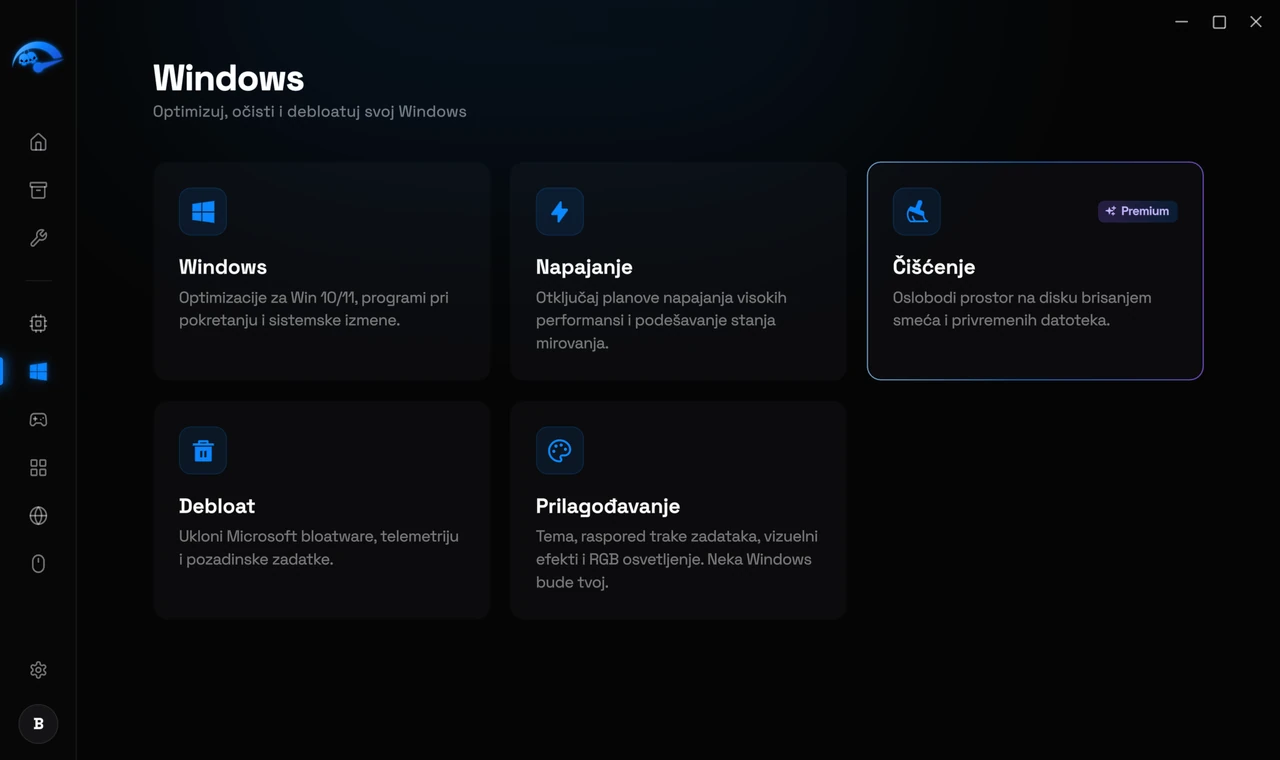 Skini višak sa Windowsa